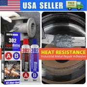 All Purpose Magic Repair Glue 302, Magic Repair Glue 302, 2023 New Metal Repair Gel Mix, Casting Metal Repair Glue A&B, Metal Repair Paste Magic Welding Glue