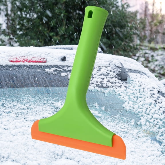 All Purpose Silicone Squeegee for Automotive Glass and Windows Long Handle Small Window Cleaner Tool for Cars Windshield Bathroom Household Squeegee Rubber, 19cm×15 cm, Green