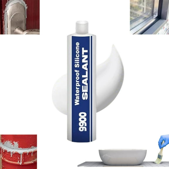 All Purpose Super-bonding Structural Sealant, Waterproof Adhesive 9900, 300g, UV Resistant Construction Adhesive, Strong Sealing Compound,Easy Application, for Driveway Marine Roof Bathroom Tile