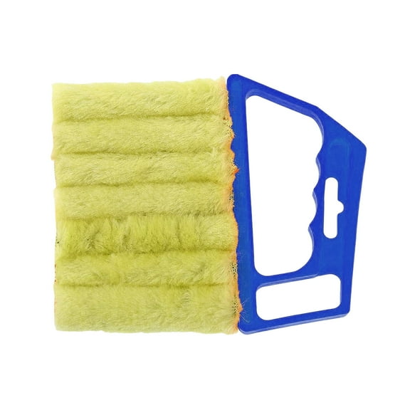 All Purpose Washable Cleaning Brush Set for Window Blinds Duster Tool with 7 Finger Microfiber Dusting Heads and Detachable Remover for Home Cleaning