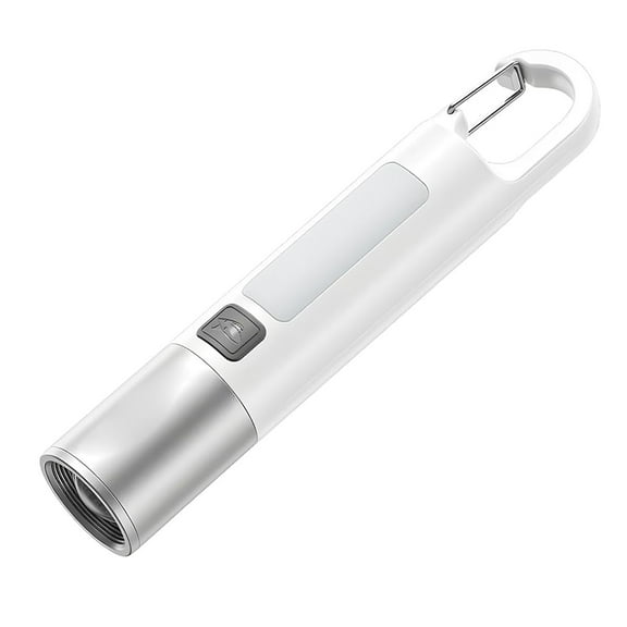Purpose Zoomable Flashlight & Power Bank with Buckle - High LED Pocket Light for Home and Emergency Use