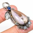 thumbnail image 1 of Purpurite, Blue Topaz Gemstone 925 Sterling Silver Jewelry Pendant 2.17", 1 of 1