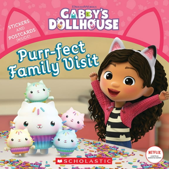 Pre-Owned Purr-Fect Family Visit (Gabby's Dollhouse Storybook) (Paperback) 1338838873 9781338838879