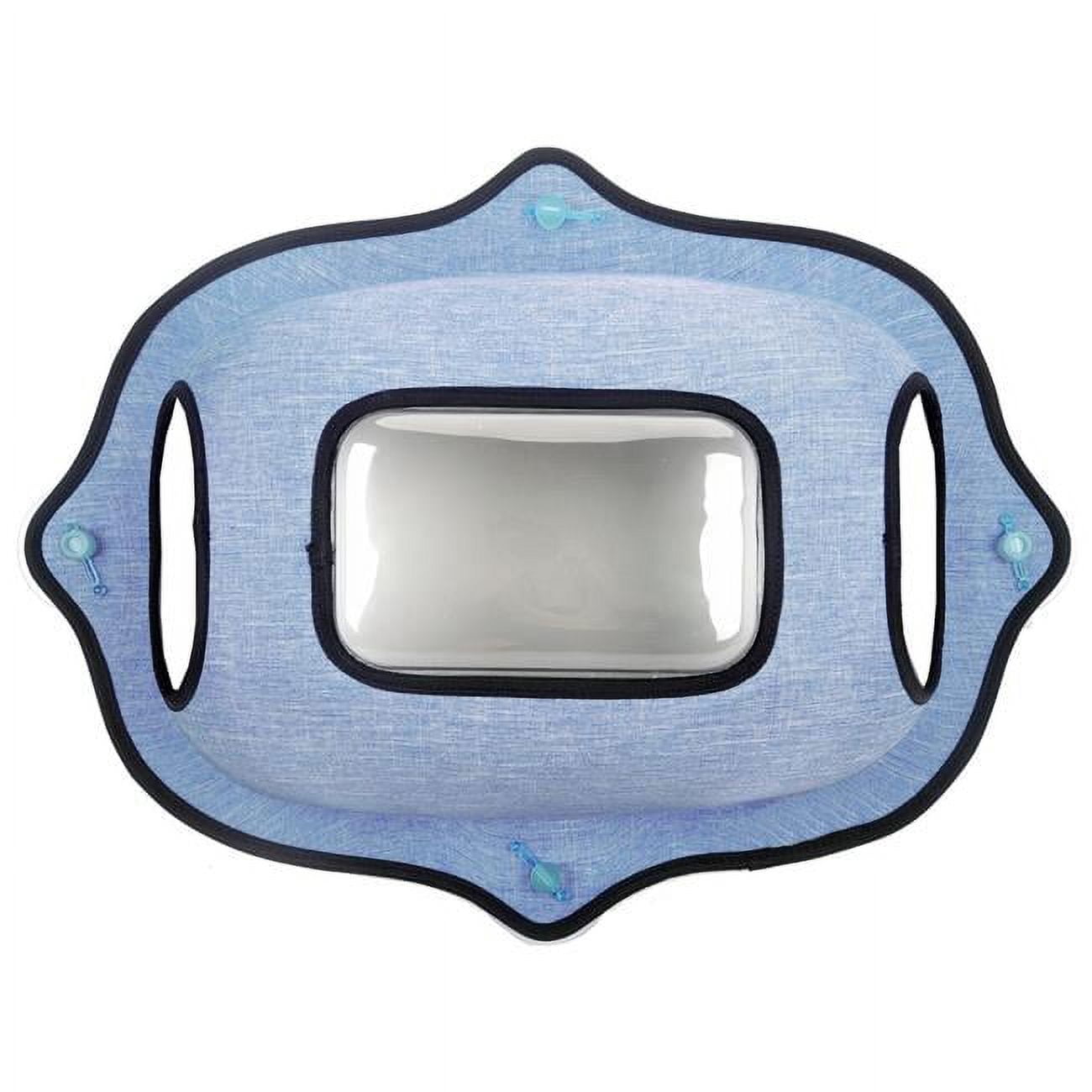 Purr-View See-Through Suction Cup Kitty Cat Lounger & Bed, Blue - One Size