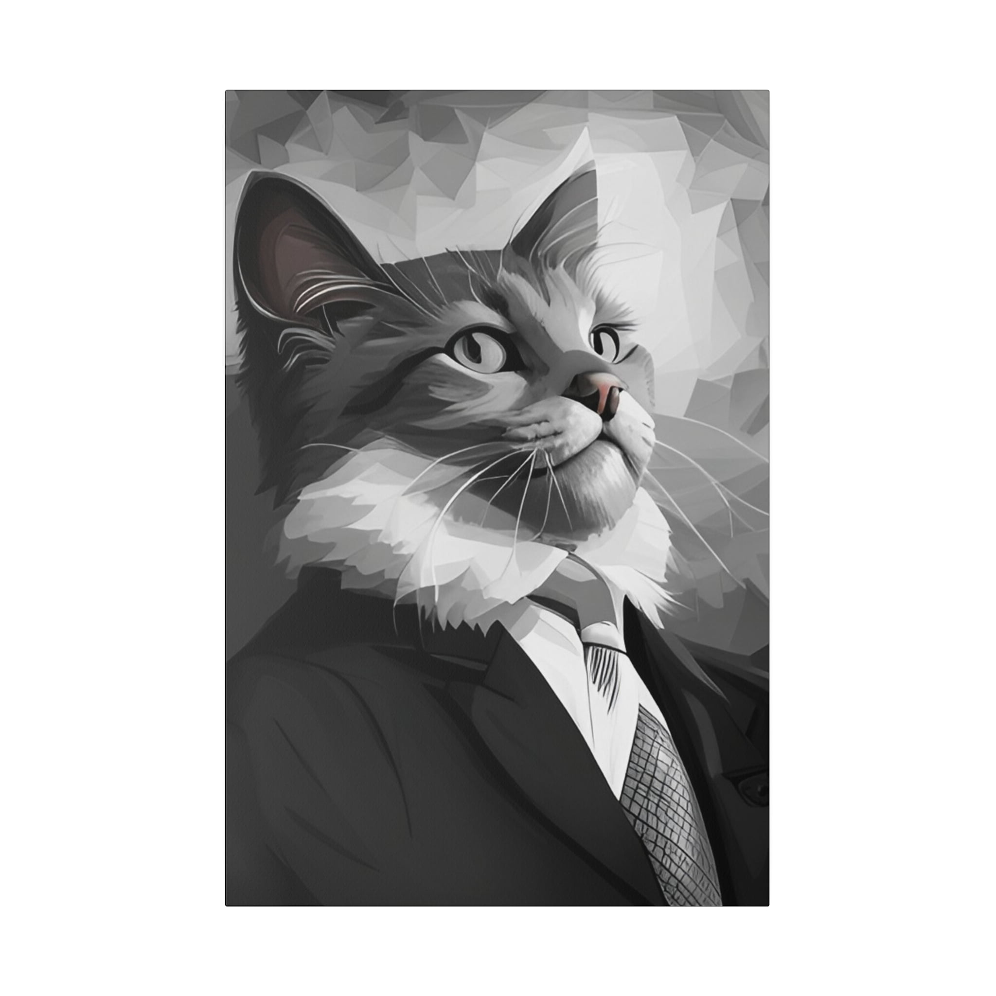 Purr-fessional Cat Poster: Matte Canvas With Frame: Home Decor ...