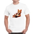 thumbnail image 1 of Purr-vignon Blanc: Funny Cat Drinking Wine T Shirt, 1 of 1