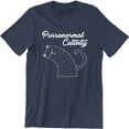 thumbnail image 1 of Purranormal Cativity - Cute Scary Ghost Cat Hallowen Men's T-Shirt, 1 of 4