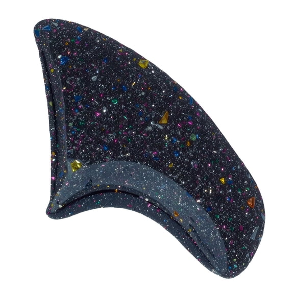 Purrdy Paws Black Holographic Glitter Soft Nail Caps for Cats Claws, Kitten Size, 40 Pack Set, Stop Scratching