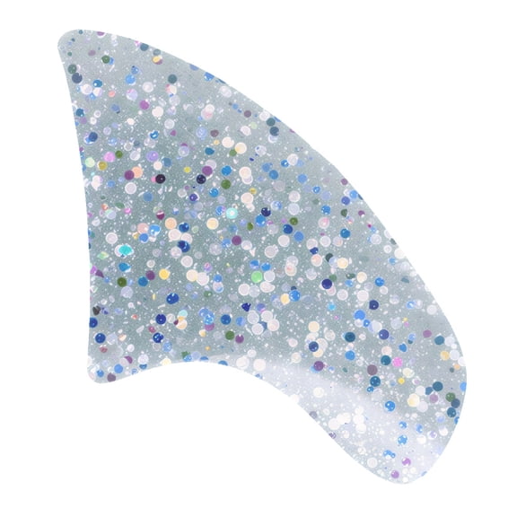 Purrdy Paws Silver Holographic Glitter Soft Nail Caps for Cats Claws, Large Size, 40 Pack Set, Stop Scratching