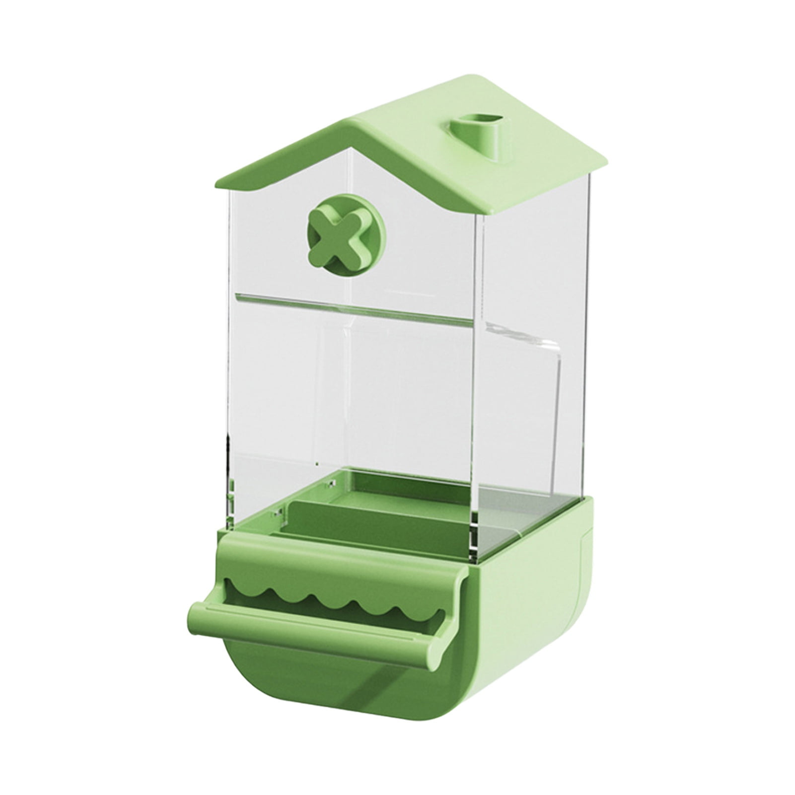 Purrfect Automatic Bird Feeder Large Capacity Seeds Dispenser with Perch Transparent Bird