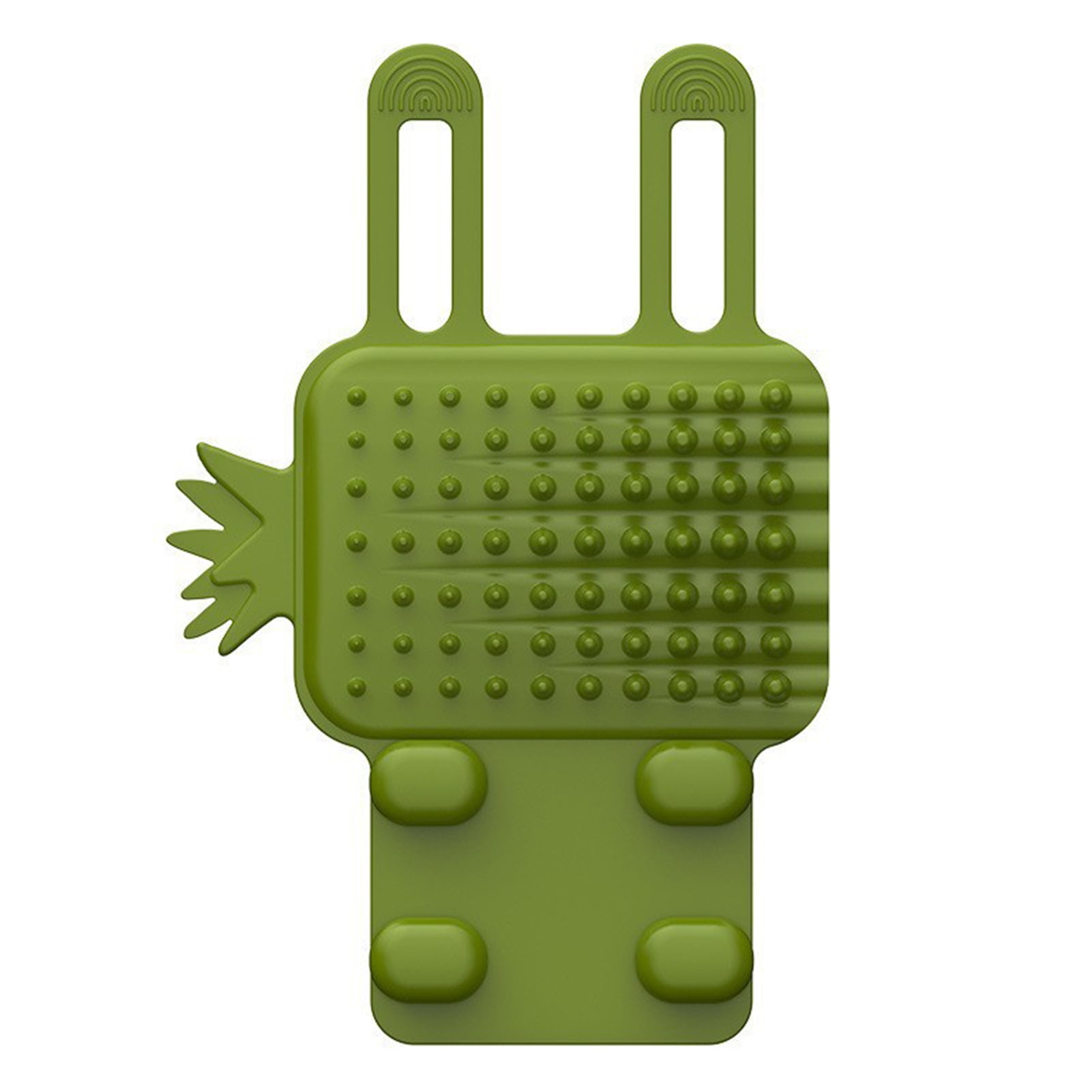 Purrfect Cat Massage Brush Corner Scratcher Comb Stress Relief Hair Removal Soft Silicone Teeth