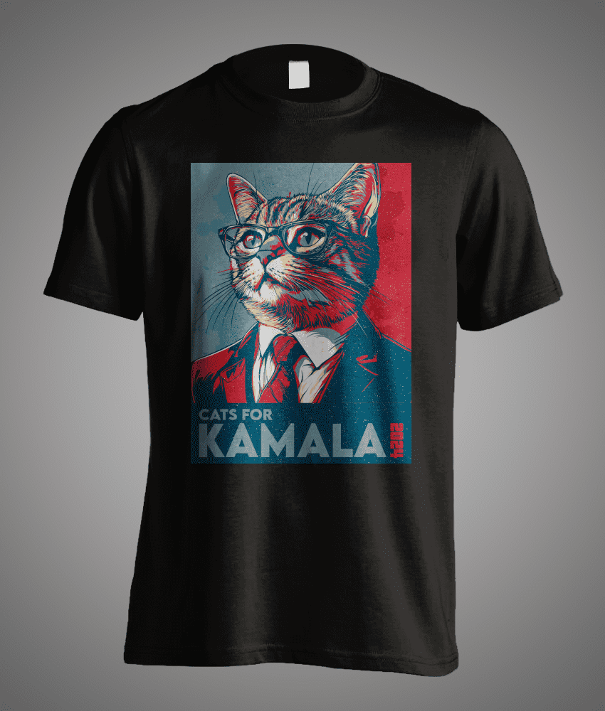 Purrfect Cats For Kamala Harris 2024 Democratic President Election