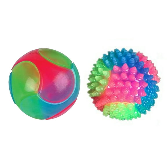 Purrfect Glowing Ball Elastic Happy Exercise Rubber Flashing Elastic Ball Pet Supply for Home