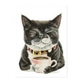 thumbnail image 1 of Purrfect Morning - Painting Unframed Wall Art Print 16 x 24 inches, 1 of 16