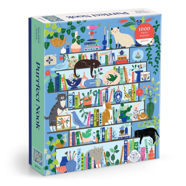 Galison, Purrfect Nook 1000 Piece Puzzle, Flora Waycott - Walmart.com