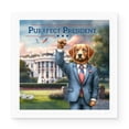 thumbnail image 1 of Purrfect President Golden Retriever Raise Fist Fight Survived Election 2024 Vinyl Sticker Goldens Dog Lover Gifts Idea Waterproof Decal Art Decor - 00013, 1 of 5