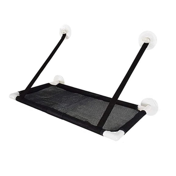 Purrfect Retreat, Cat Window Perch with Stainless Steel Cord for Unmatched Support, Suction Cup Mounting Ensures Secure Attachment to Any Window