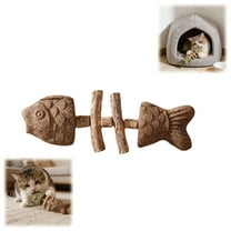 Purrident - Fix Cat Dental Health, Natural Dental Chew for Cats, Fishbone Shape Cat Teething, Cat Chew with Catnip, Durable Feline Tooth Care Tool (1PCS)