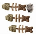 thumbnail image 1 of Purrident - Fix Cat Dental Health, Natural Dental Chew for Cats, Fishbone Shape Cat Teething Toy with Catnip, Durable Feline Tooth Care Tool for Indoor & Adult Cats - 3Pcs(A), 1 of 9
