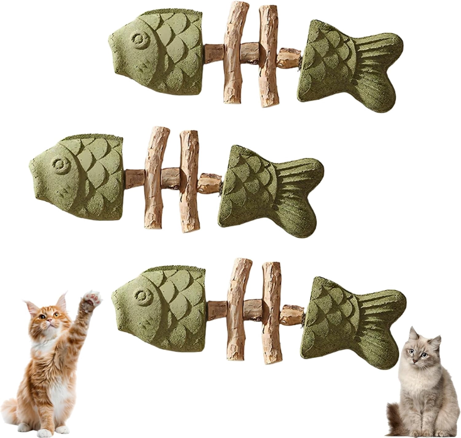 family cats　0308 Purrident - Fix Your Cat's Dental Health, Natural Fishbone Catnip