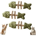 thumbnail image 1 of Purrident - Fix Your Cat’s Dental Health, Natural Fishbone Catnip & Silvervine Chew Toy, Interactive Kitten Chew Playthings, Pets Cat Chew Stick Toys, for Cats Teeth Cleaning (3pcs), 1 of 7