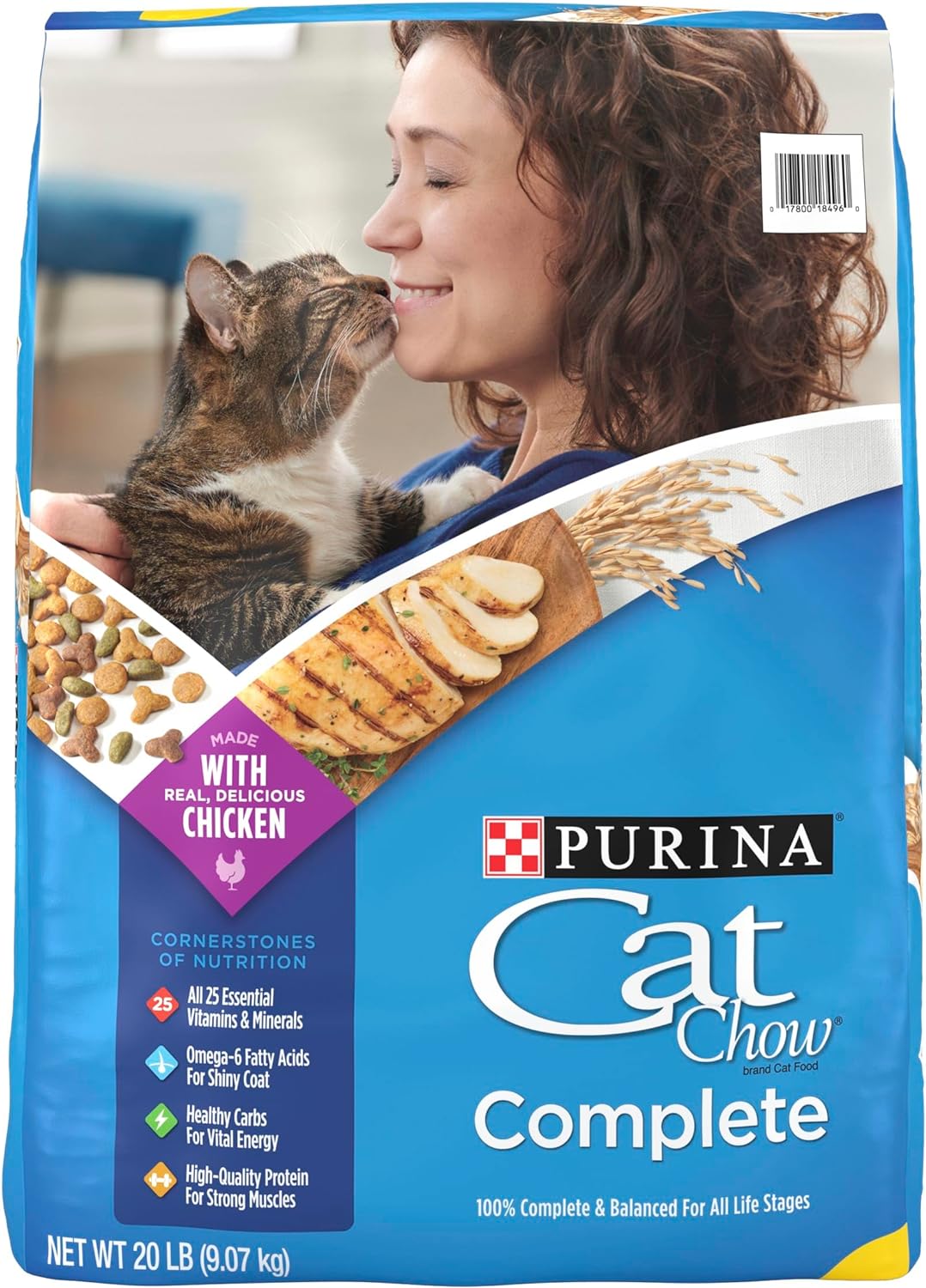 Purrina Cat Cow Complete Dry Cat Food, 20 lb Bag Omega6 Fatty ACIDS