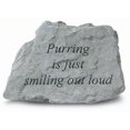 thumbnail image 1 of Purring Is Just Smiling Out Loud. Inspirational Garden Stone, 1 of 7