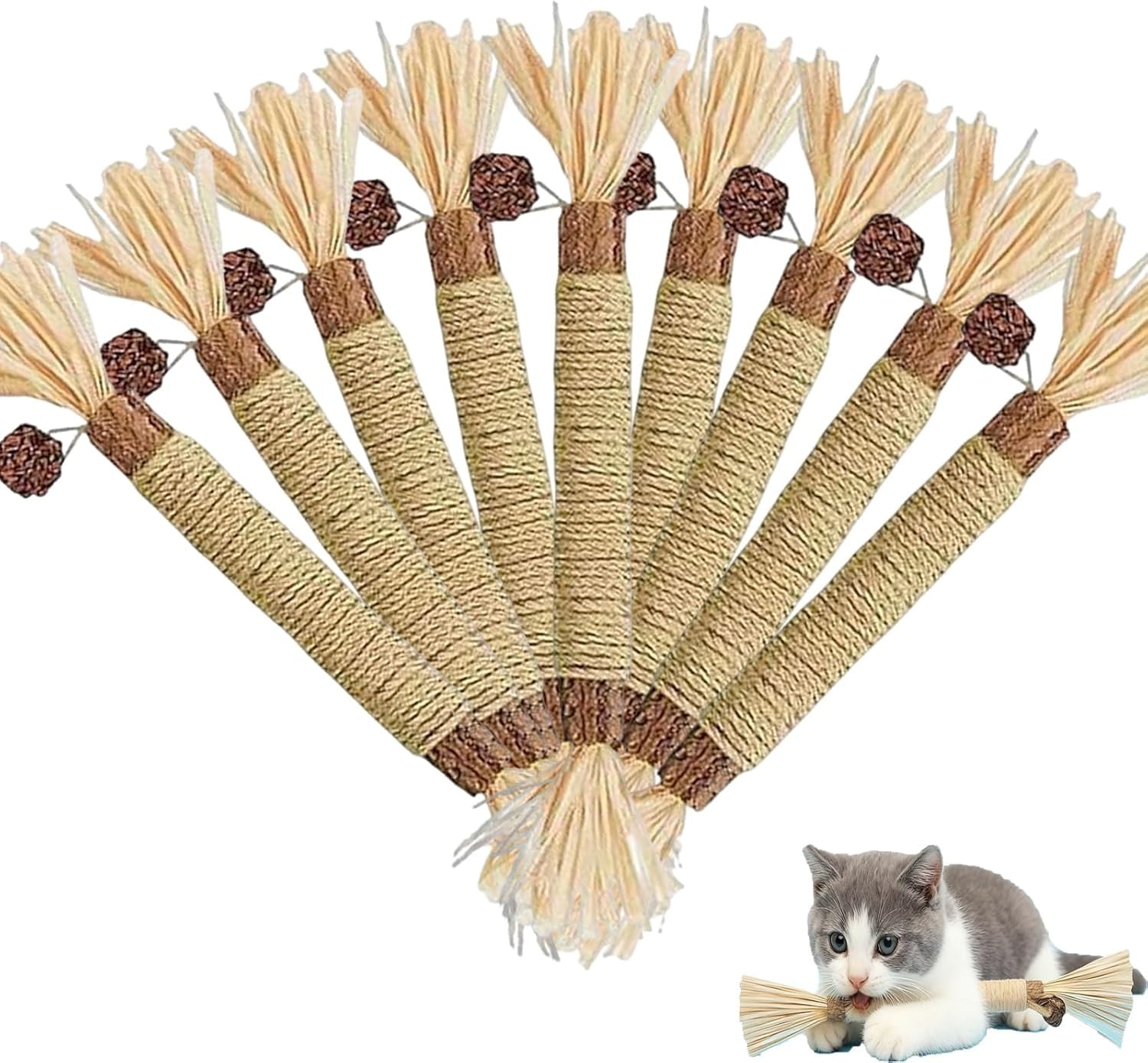 Purriq Natural Silvervine Dental Sticks, Cat Silver Vine Chewing