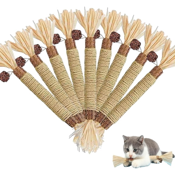 Purriq Natural Silvervine Dental Sticks, Cat Silver Vine Chewing Sticks, Interactive Kitten Chew Toys for Teeth Cleaning & Dental Care