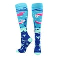 thumbnail image 1 of Purrmaid Over the Calf Socks (Turquoise, Large), 1 of 2