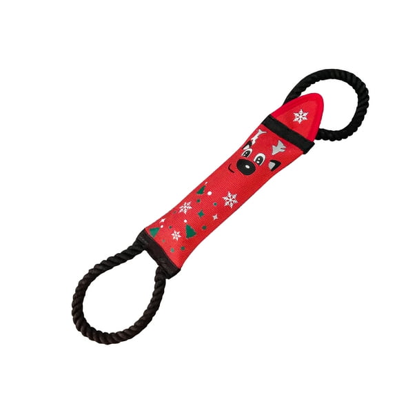 Purrrfect Life Fire Hose Interactive Squeaking Water Dog Toy, Dog Toy for Tug O War, Durable Dog Chew Toy with Squeakers, No Stuffing Dog Toy with Ropes for Small, Medium & Large Dogs