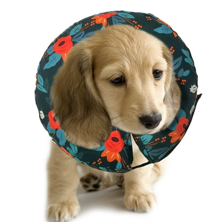Purrrfect Life Protective Inflatable Collar for Dogs and Cats - Soft Pet Recovery Collar Does Not Block Vision, Prevents Pets from Touching Stitches, Wounds and Rashes
