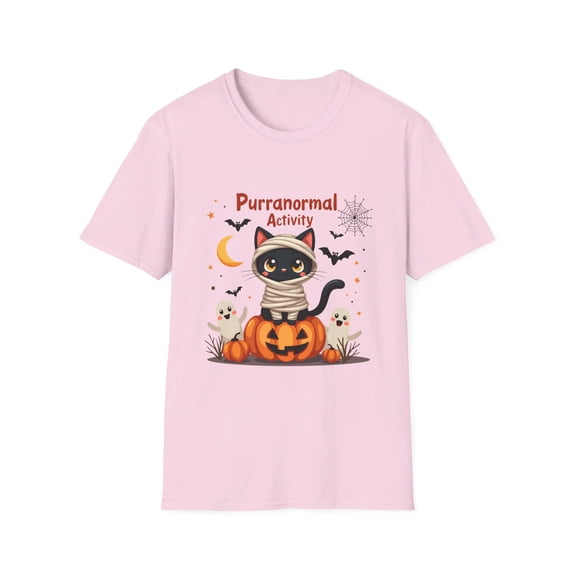 Purrrinormal Activity Cat Halloween Mummy T-Shirt