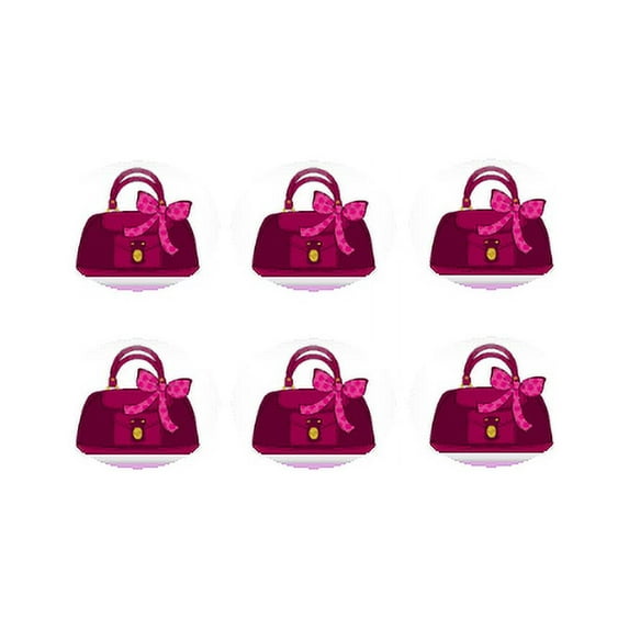 Purse 12 - 2 inch Cupcake Edible Frosting Photos