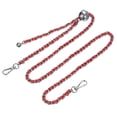 thumbnail image 1 of Purse Chain Strap, 47 Inch Iron Chain Strap Adjustable Chains Replacement for Wallets Clutch Bags Red/Silver Tone, 1 of 5