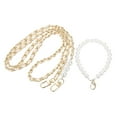 thumbnail image 1 of Purse Chain Strap, Replacement Strap with Phone Lanyard, 49 Inch, Gold & Beige, 1 of 7