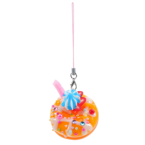 BESTONZON Fashionable Doughnut Keychain Pendant for Phone and Bag Accessories