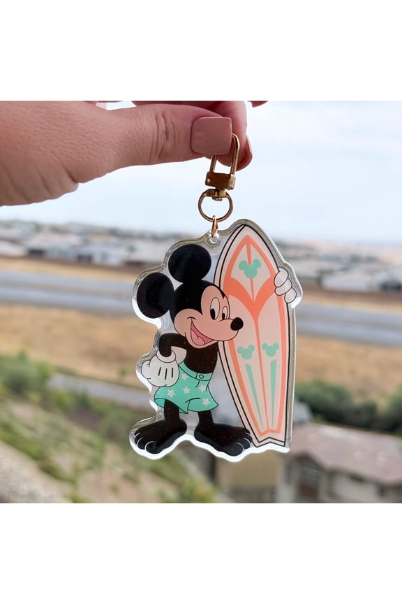 Purse Charm - Surfs up (1 keychain)