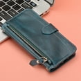 thumbnail image 1 of Purse Cover for Google Pixel 7pro, Zipper Design Kickstand Magnetic Folio Cover with Card Slots Wrist Strap Case for Google Pixel 7pro,Green, 1 of 9