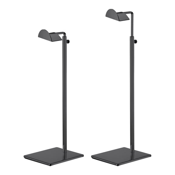 Purse Display Stand Set 2 Pack Metal Adjustable Height Handbag Rack Single Hook Holder for Boutique Store Black