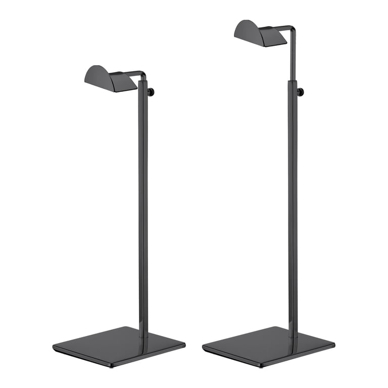 Uxcell 2-Pack Metal Purse Display Stand - Adjustable Height, Single Hook, Black, For Boutique Or Home