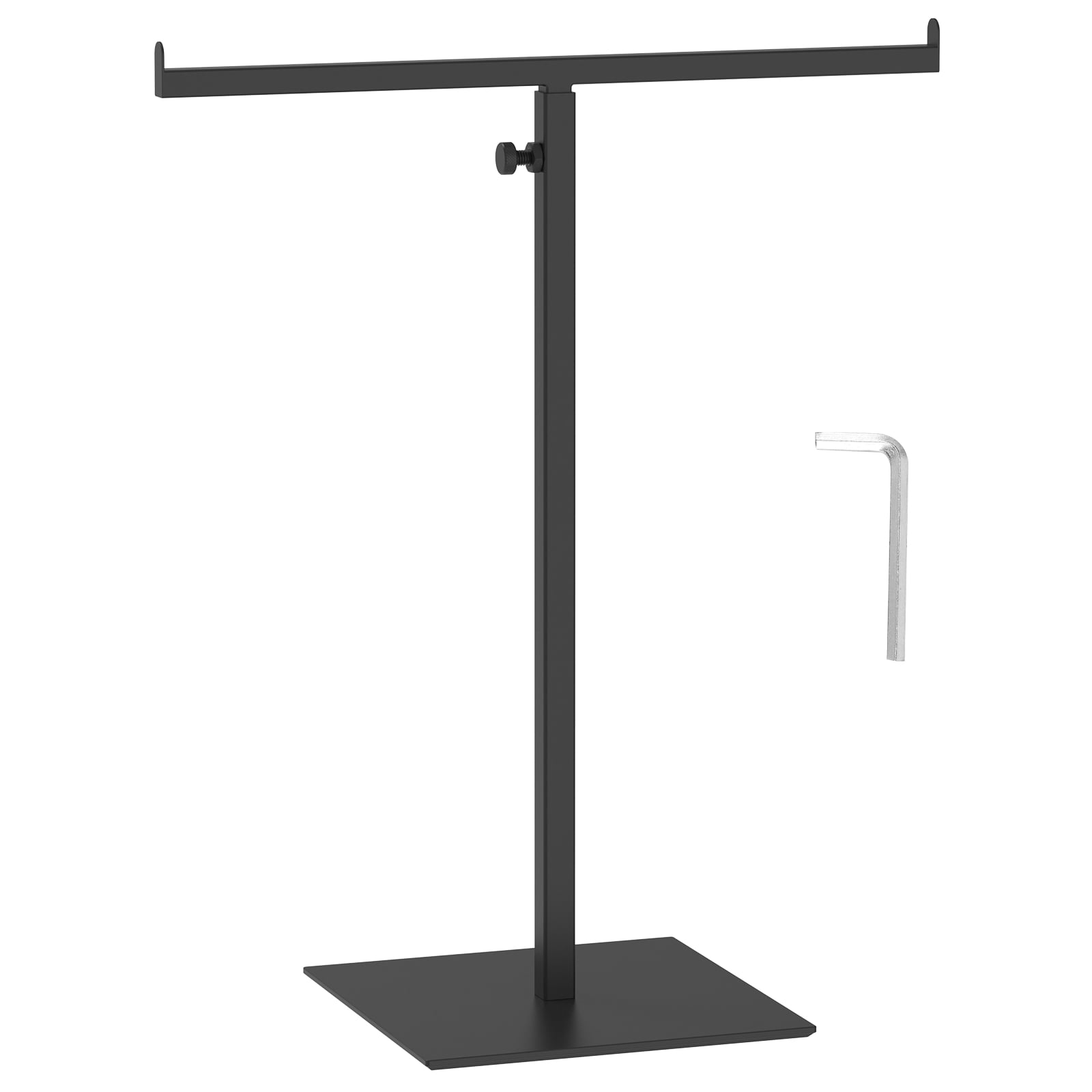 Purse Display Stand T-Shaped Metal Adjustable Handbag Rack Tabletop ...