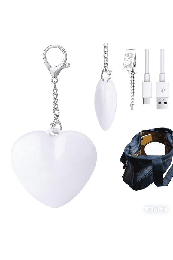 Purse Glow Heart Light - Automatic Sensor Purses Lamp, Portable Touch Activated Handbag Night Light, Heart Shaped Purse Lamp Best Gifts for Women, Girls, Friends(Heart)