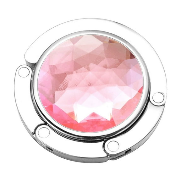 Purse Hanger, Foldable Purse Hook Set of 1 Mixed Pattern Purse Table Hanger Womens Bag Purse Holder for Desk Tables,Pink