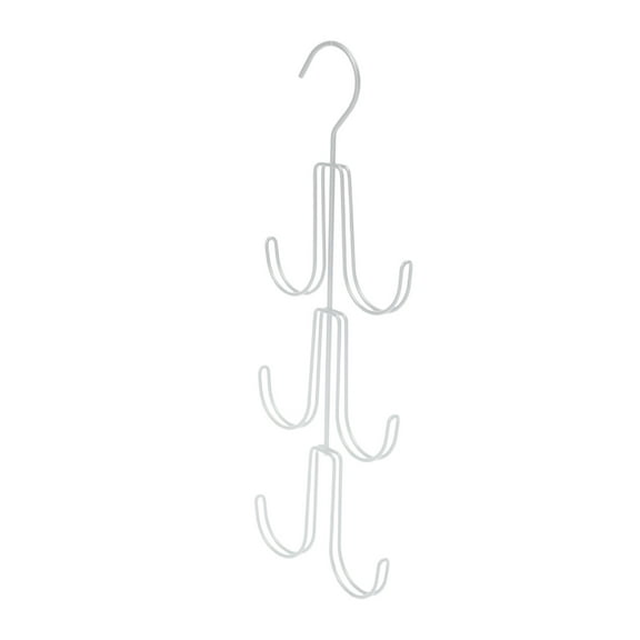 Purse Hanger Organizer for Closet, Hanging Bag Holder, Keeping Purses Visible and in Good Condition, Metal Handbag Storage Hook Backpack Rack Space Saving Hanger, White