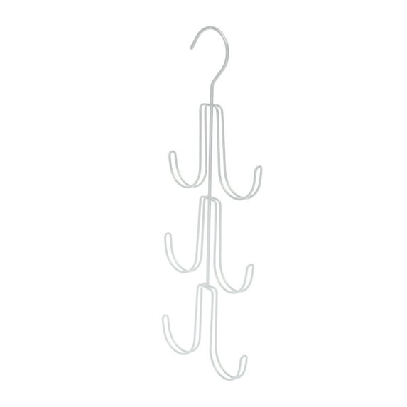 Purse Hanger Organizer for Closet, Hanging Bag Holder, Keeping Purses Visible and in Good Condition, Metal Handbag Storage Hook Backpack Rack Space Saving Hanger, White