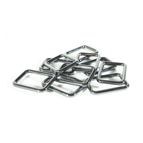 Purse Hardware - 1 (25mm) - Rectangle Rings, Buckles to Connect Purse Straps, Handles to Bags, Handbags, Purses, Backpacks (10 Pack)