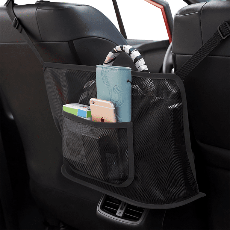 Purse Holder for Cars - Car Purse Handbag Holder Between Seats - Auto  Storage Accessories for Women/Man Interior - Automotive Consoles &  Organizers Net Pocket for Front Seat (Black 04) 