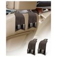 thumbnail image 1 of Purse Hook for Car, Car Hooks for Headrest Car Seat Hooks Purse Hanger for Car 100% Metal & Premium Leather 2025 Latest Car Organization Accessories for Bags, Purses, Phones etc (Black 2Pcs), 1 of 6