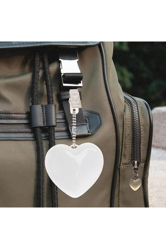 Purse Light Heart Shaped Auto Sensor LED Handbag Light Clip-On Mini Motion Activated Glow Pocket Light Touch Sensing Lights Keychain Charm for Clutch Backpack Wallet Night Desktop Rechargeable 2pcs